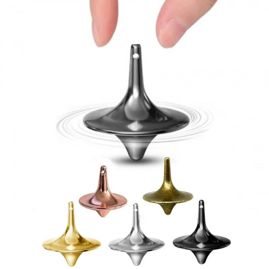 Metal Fidget Spinner Stress Relief Toy - Non-Resistance Rotating Gyroscope Small Whirlwind Christmas Gift Office Desk Decoration